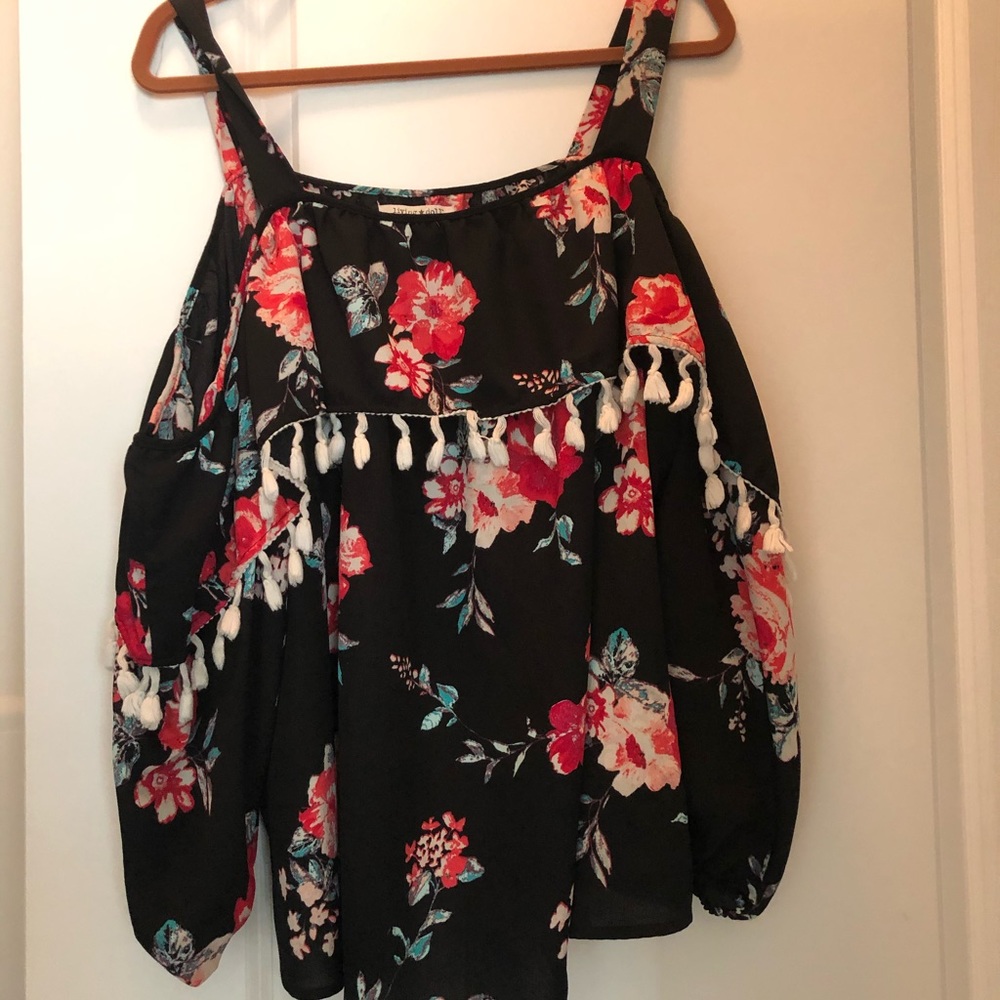 Cold shoulder blouse